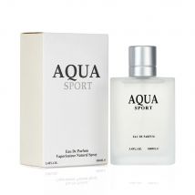 100ML 3.4FL.OZ AQUA Men's Perfume EDP, Aquatic Aromatic Eau de Parfum, Lime Marine Musk Fresh Ocean Fragrance Spray for Men