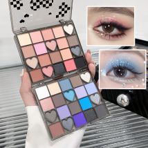SHAQINUO 20-Farben-Lidschatten-Palette, matt, Perle und Glitzer, ultraglatt, hochpigmentiert für jeden Anlass, kreative Ausgabe