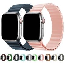 Magnetband für Apple Uhren armband 49 44 40 45 41 42 38mm iwatch 3 5 4 6 se Silikon armband Apple Watch Serie 7 8 9 Ultra 2
