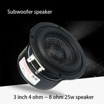 Unità altoparlante da 25 ~ 40W da 3 pollici Woofer da 4 ~ 8ohm altoparlante Subwoofer unità altoparlante Hifi basso lavabo intrecciato in fibra di vetro a bassa frequenza