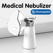 JUSTLANG Wiederaufladbarer medizinischer tragbarer Vernebler 3,7 μm Inhalator Silent Steam Naseninhalator Werkzeuge Vernebler Asthma