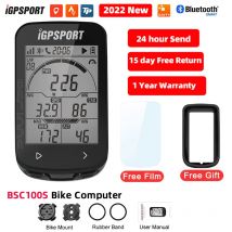IGPSPORT Computer da bicicletta BSC100S Computer BLE Bluetooth ANT Impermeabile Wireless Bike Cronometro MTB Ciclismo su strada Computer da bici