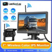 Leekooluu 7 "Monitor per schermo IPS per auto vista posteriore Wireless telecamera di retromarcia impermeabile impermeabile impermeabile con BSD per camion/autobus/camper