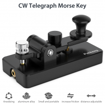 Putikeeg Single Vane ,Weight: 200g, Size: 3.8*1.8*1.8in, Morse Key, CW, Auto Base Magnetic Adsorption For Shortwave Radio(Black)