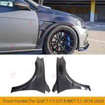 Real Carbon Fiber Car Front Side Fender Air Vent Cover Trim Body Kit For Volkswagen VW Golf7 7.5 GTI R MK7 7.5 2014-2020