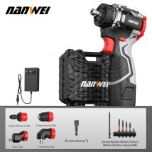 16.8V Multi-function Brushless Cordless Lithium Battery Screwdriver DIY Home Drill 4-in-1 Screwdriver