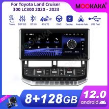 Per Toyota Land Cruiser 300 LC300 2020- 2023 Autoradio Lettore Multimediale Senza Fili Carplay Android Auto Autoradio Stereo GPS Navi