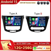 Android 15 Für Nissan X-Trail Xtrail X Trail 3 T32 2013-2017 Qashqai 2 J11 Multimedia-Player Carplay auto Auto Radio GPS video