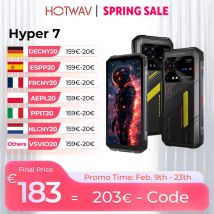 HOTWAV Hyper 7 5G Telefono robusto 10800mAh 6.6 ''FHD + 2K Display Telefono cellulare 280LM 64MP Smartphone 8GB 256GB Android 14 Cellulare