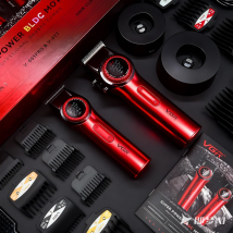 VGR Maszynka do strzyżenia włosów Profesjonalna Maszynka do strzyżenia włosów Elektryczna Maszynka fryzjerska Regulowana 9000 obr./min Metalowa Trymer dla mężczyzn V-001 V-977