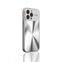 Luxuriöse Metall Rückplatte Case Für Apple Große Fenster Hülle Iphone 15 14 Plus 11 12 13 Pro Max Weich Silikon Rahmen Kamera Inklusive Schutz CD Aurora Textur