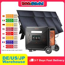 Greenery G2500 Generatoren Tragbares Kraftwerk Eingebautes LED-Licht Heimbatterie Solarplatten Mobiles Ladegerät Home Backup Trolley