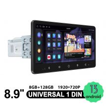 Joying 8,9 pulgadas Android 13,0 Radio de coche unidad principal estéreo 1920*720 Panel táctil Carplay Zlink Bluetooth reproductor de vídeo Multimedia