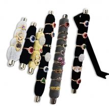 Neue Convience Samt Ring Schmuck Lagerung Halter Weichen Schwamm Stick Ring Bar Rack Ring Schmuck Display Ausstellung Stand Regal