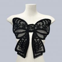1 Pcs Embroidered Butterfly Imitation Wool Weaving Embroidered Bow Women's Accessories DIY Patch