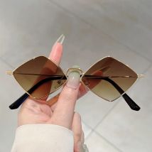 GM LUMIAS Rautenförmige Sonnenbrille Mode Vintage Farbverlauf Outdoor Casual Shades Trendy Luxus Marke Design Dekor Sonnenbrille