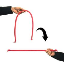 Corda rigida deluxe (rossa) di Kupper Trucchi magici Corda morbida per magia rigida Primo piano Illusioni di strada Espedienti Mentalismo Oggetti di scena divertenti