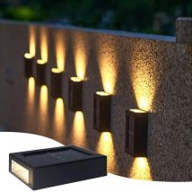 Outdoor Solar Lichter Oben und Unten Leuchtende Solar Wall Washer Lampe Wasserdicht Für Garten Hof Straße Landschaft Dekor Beleuchtung