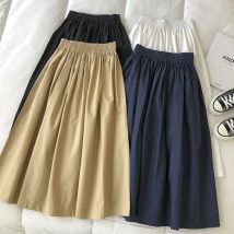 Schwarzer Rock für Damen, Midi, hohe Taille, koreanischer Stil, plissiert, eine Linie, Vintage-Kleidung, 2025, neue Sommer-Casual-Mode, Damen-Arbeitskleidung