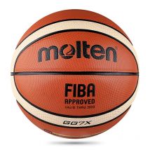 Molten GG7X Basket in pelle PU per adulti, adolescenti, bambini, allenamento per partite all'aperto e al coperto, approvato dalla FIBA