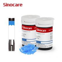 50/100/200 PZ Sinocare Safe AQ Strisce reattive per la glicemia e lancette solo per AQ Smart & Voice
