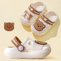 Cartoon Hause Hausschuhe Kinder Mode Nette Weiche Sohlen Nicht-slip Sandalen Sommer Neue Design Schuhe Baby Unisex PVC Runde kopf Hausschuhe