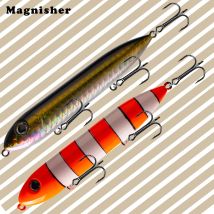 Magnisher Topwater Bleistiftköder, Köder für Barsch, Barsch, 13 cm, 29 g, schwimmende Angelköder, Spaziergangshunde, großes Spiel, heißer Verkauf, Top-Wasserköder