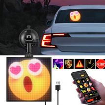 Auto Heckscheibe Kreative Werbung Zeichen LED Matrix Pixel Display Panel Licht USB 5V Smart Bluetooth Steuerung Mit Musik modus