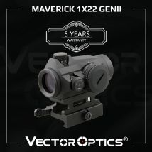 Vector Optics Maverick GenII 1x22 Celownik kolimatorowy Red Dot do polowania i taktyki z odkrytą wieżyczką i montażem QD dla prawdziwych broni .308 Airsoft       Regenerate response