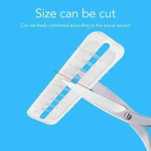 Wundverbände mit Reißverschluss, Notfall-Wundverschlüsse, selbstklebend, nahtlos, schneidbar, schnelle Naht, atmungsaktiv, schmerzlos, wasserdichtes Pflaster