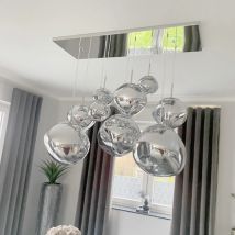 Nowoczesne Lava żyrandole sufitowe LED Nordic pcv światła kuchnia wisząca lampa oprawy kryty Deco salon sufit pokoju żyrandol