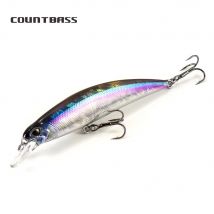 COUNTBASS Affondamento Minnow 45mm 60mm 70mm 80mm 95mm Esche dure Esche da pesca Wobblers Crankbaits Persico Leurre Richiamo di pescatore