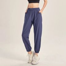 Frauen Tasche Jogging hose einfarbig lose Fitness Yoga hosen atmungsaktiv schnell trocknen Outdoor Jogger hose Turnhose Kleidung
