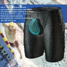 Men's Race Swimsuit swimming trunks shorts  quick-drying  beachwear boys  bathing suits with spandex pants