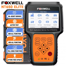 FOXWELL NT650 Elite OBDII Lettore di codici scanner automobilistico Professione A/F BRT Airbag D-PF Reset olio Scanner diagnostico OBD2 per auto