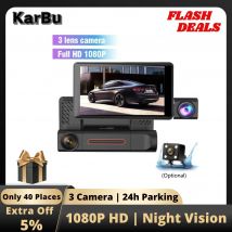 1080p Dash Cam für Auto kamera vorne und hinten 3 dvrs Dashcam 24h Park monitor Kamera Samochodowa Rejestra tor Video Registra tor