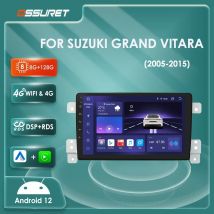 Autoradio Android 2Din per SUZUKI GRAND VITARA/Escudo 2005 2006 2007 2008-2015 Lettore video multimediale GPS Stereo 4G rds Carplay
