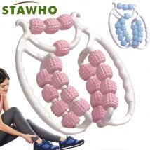 Kreisförmige Beinklemmen – 360 Grad, 15 Räder, Muskelrollen-Massagegerät, Muskelrolle für Bein, Hals, Hand, Arm, Muskelentspannungsmassagegerät