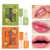 Honig Avocado Lippen balsam & Lip gloss Set ph Farbwechsel feuchtigkeit spendend lang anhaltende hellrosa Lippenstift Lippen Make-up für Frauen