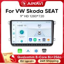 Ainavi Autoradio Per Volkswagen VW Golf 6 Jetta MK6 Passat B6 B7 Tiguan Touran EOS Scirocco Sharan Caddy T5 Amarok 4G GPS 2 Din