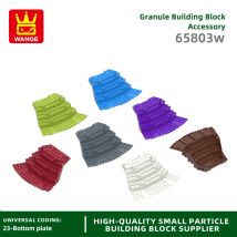 1 Stück 65803 W fächerförmiger Stufenbodenplattenblock Moc Farbzubehör kompatibel mit Ziegelspielzeug