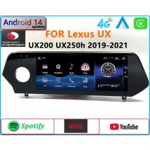 Per Lexus UX UX200 UX250h 2019-2023 Auto Lettore Multimediale Radio Schermo Qualcomm Carplay DSP Android Auto Navigazione Autoradio
