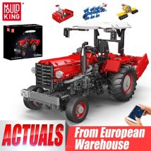 Mould King 17064, technisches Autospielzeug, der ferngesteuerte landwirtschaftliche Traktor-Baustein, Enginerring-LKW, Weihnachtsgeschenk für Kinder