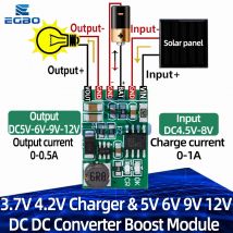 1 ~ 5PCS 3.7V 4.2V Caricatore 5V 6V 9V 12V Scaricatore Bordo DC-DC Boost Converter Caricatore Scaricatore bordo per energia mobile solare FAI DA TE
