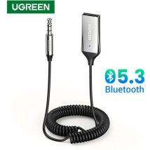 UGREEN Bluetooth Audio ricevitore adattatore per auto USB Wireless Car USB a Jack da 3.5mm Mic vivavoce Bluetooth 5.3 per accessori auto
