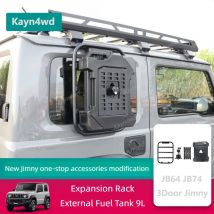 Off Road 4x4 Accessories Side Window Expansion Rack Spare Water/Fuel Tank With Faucet For SUZUKI 2019+ 3 Door Jimny JB64 JB74