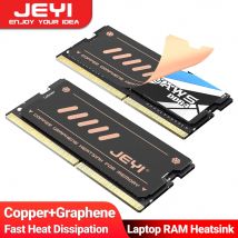 JEYI Graphene Laptop RAM Kühlkörper, zweilagiges Graphen- und Kupferfolien-Design, Kühler, Speicherkühler für DDR5, DDR4, DDR3, DDR2