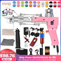 Verbesserte Tufting-Pistole, 2-in-1, geschnittene Schlaufenstapel, DIY-Werkzeuge, elektrische Teppich-Tapis-Weberei, Tufting-Pistole, Weben, Beflockung, Teppichmaschine
