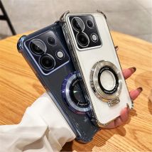 Luxus Magnetische Beschichtung Stehen Stoßfest Fall Für Xiaomi Redmi Hinweis 13 Note14 Pro Plus 5G 13C 14C 14T POCO C65 C75 M6 F6 Abdeckung