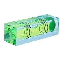 QASE Hochpräzise CNC-Acryl-Wasserwaage, 3 Linien, Größe 52 x 18 x 15 mm, 40 x 15 x 15 mm, 1 Stück